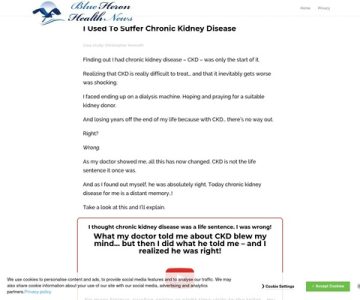 My Chronic Kidney cb | Blue Heron Health News